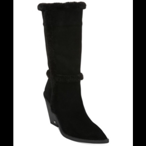 Sam Edelman Ilsa black suede boots size 9-new - Picture 5 of 9
